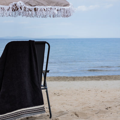 Πετσέτα Θαλάσσης Wandera Μαύρη