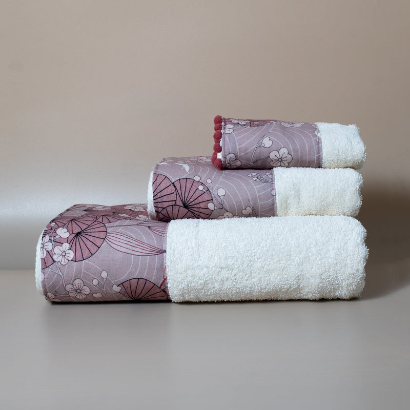 Βαμβακερή Χειροποίητη Πετσέτα Reina Λευκή