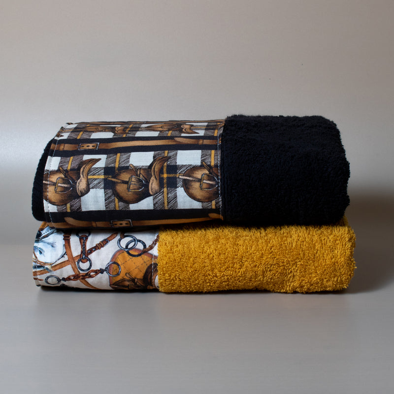 Σετ Βαμβακερές Χειροποίητες Πετσέτες Προσώπου Horsie Multi