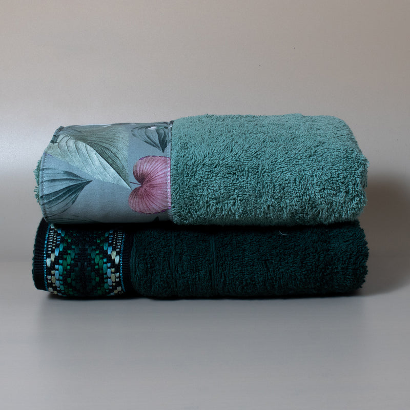 Σετ Βαμβακερές Χειροποίητες Πετσέτες Προσώπου Somet Multi