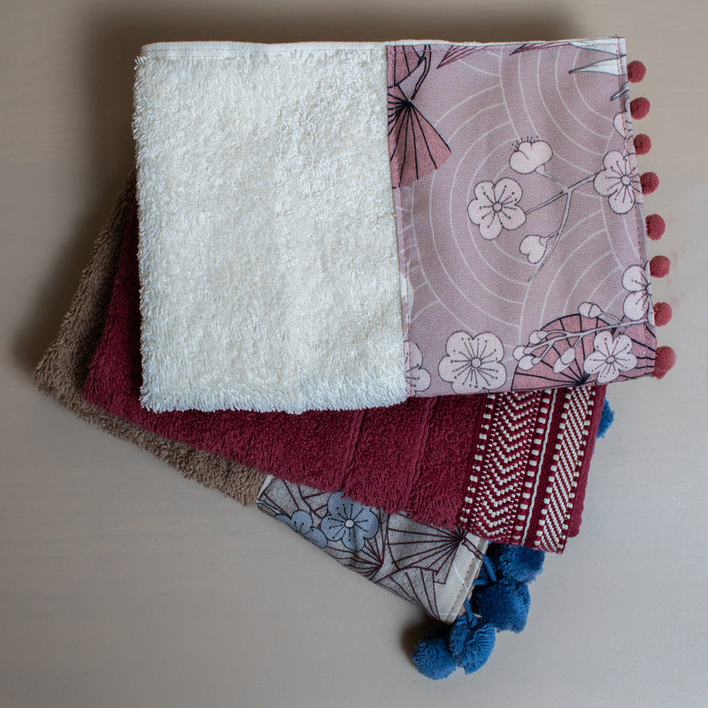 Σετ Βαμβακερές Χειροποίητες Πετσέτες Χειρός Reina Multi