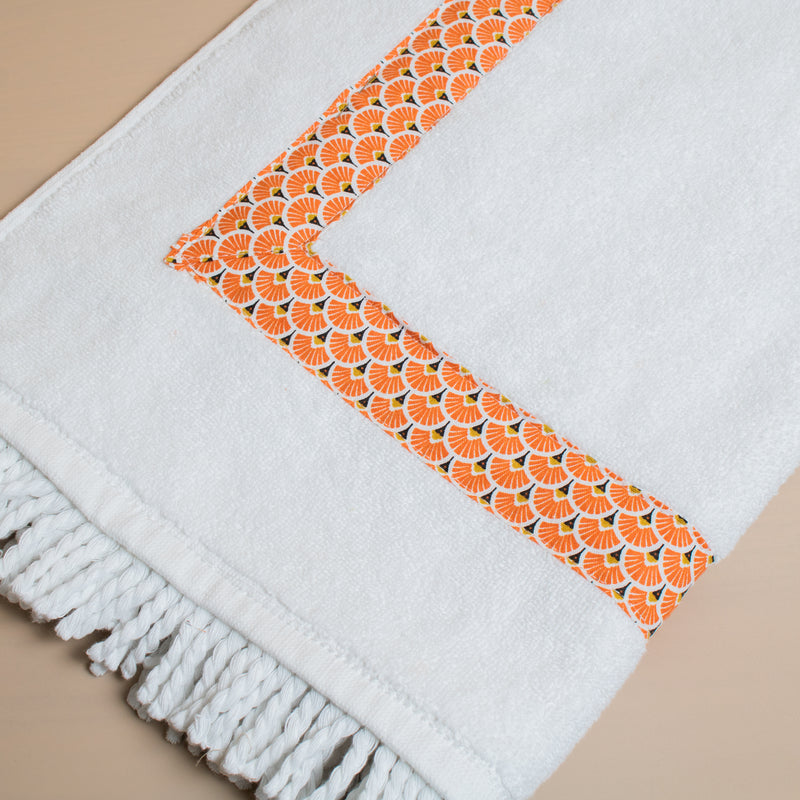 Χαλάκι Μπάνιου Keanu Orange Λευκό