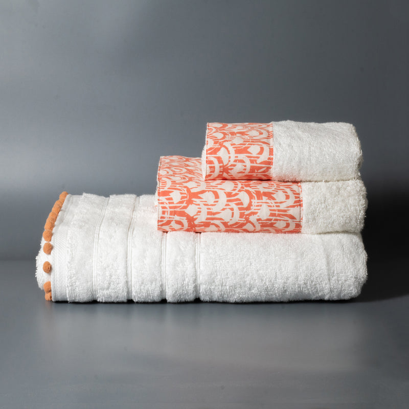 Βαμβακερή Χειροποίητη Πετσέτα Pilma Λευκή