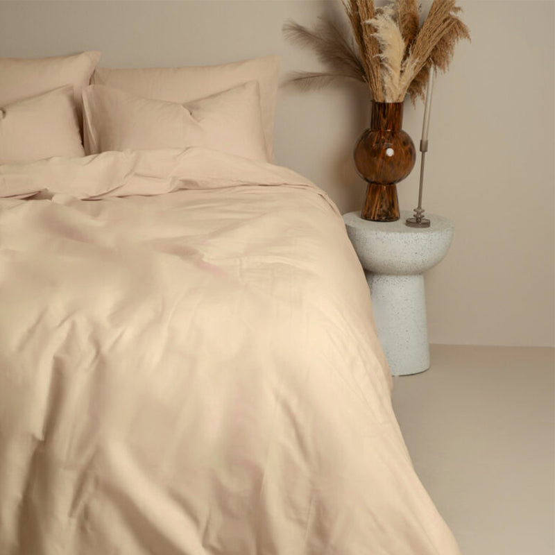 Σετ Σεντόνια Essential Cotton Μπεζ 100% Βαμβάκι
