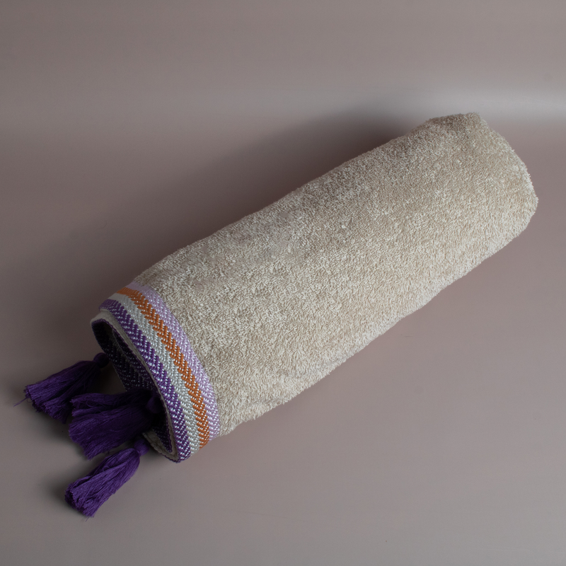 Πετσέτα Θαλάσσης Purple Knit