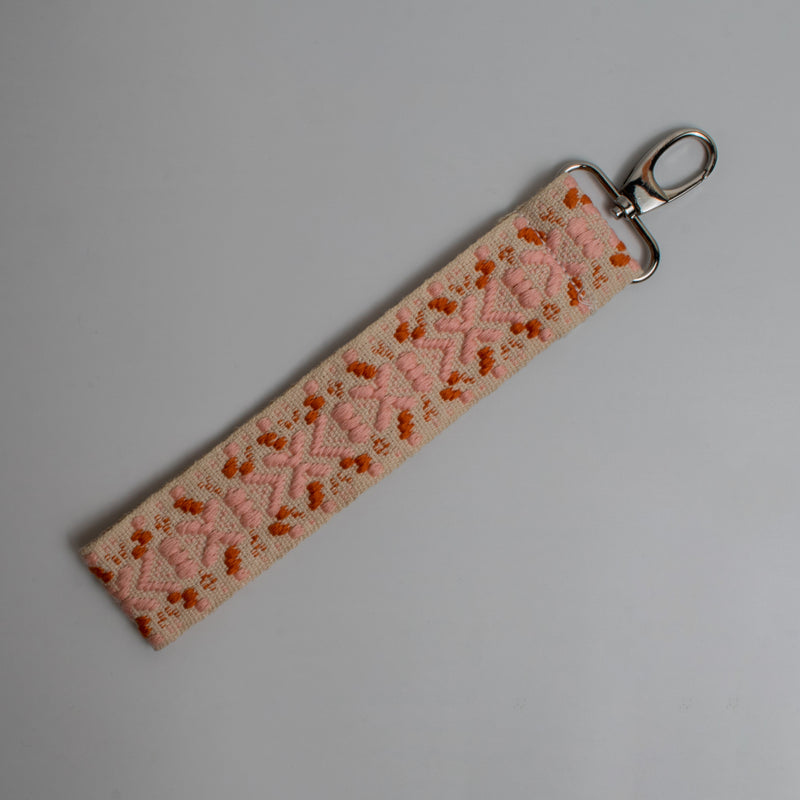 Key Chain Palm Pink Knit