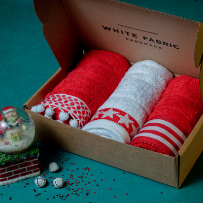 Craft Giftbox Red Star (Σετ 3 Πετσέτες Χειρός)