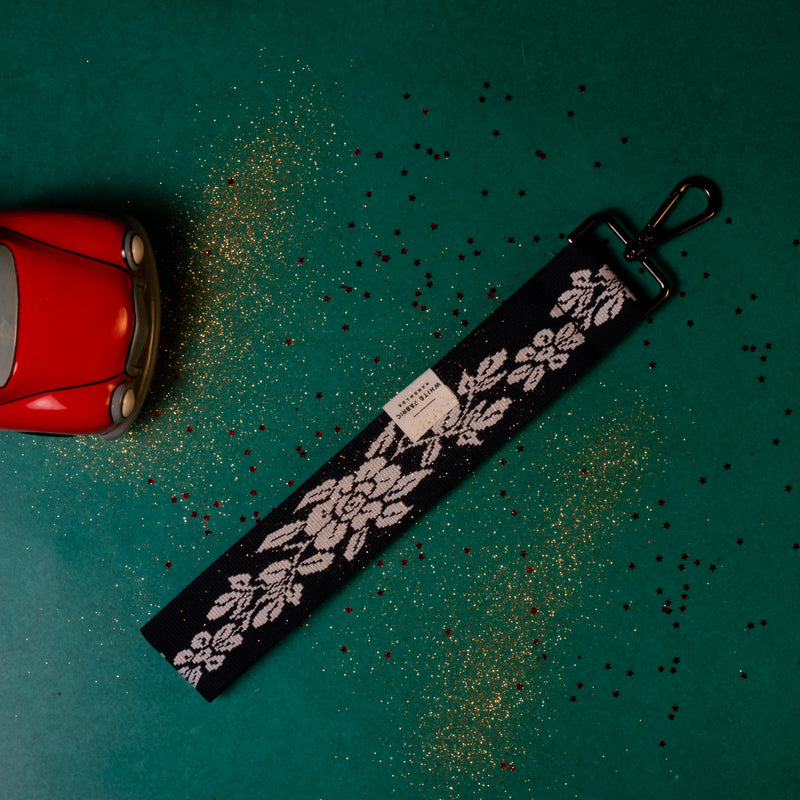 Key Chain Flower Μαύρο