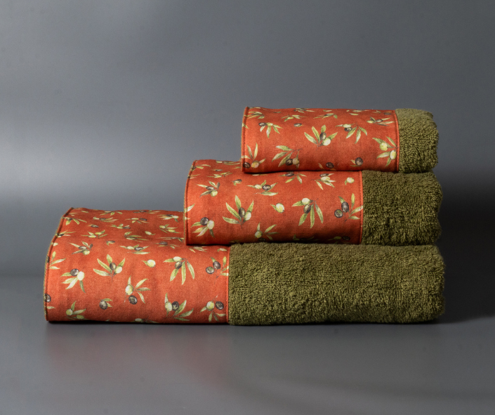 Βαμβακερή Χειροποίητη Πετσέτα Rimmel Πράσινη