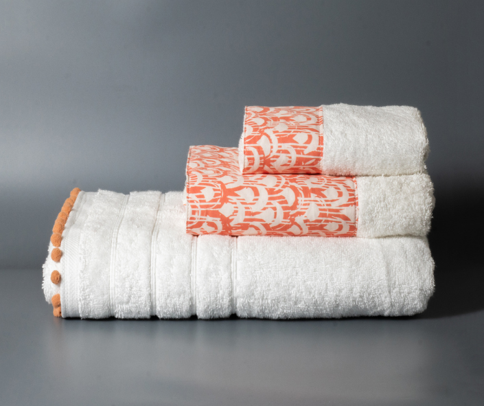 Βαμβακερή Χειροποίητη Πετσέτα Pilma Λευκή