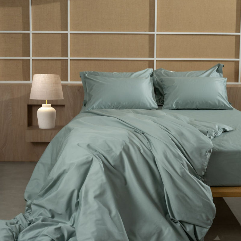 Παπλωματοθήκη Satin Parisienne Πετρόλ