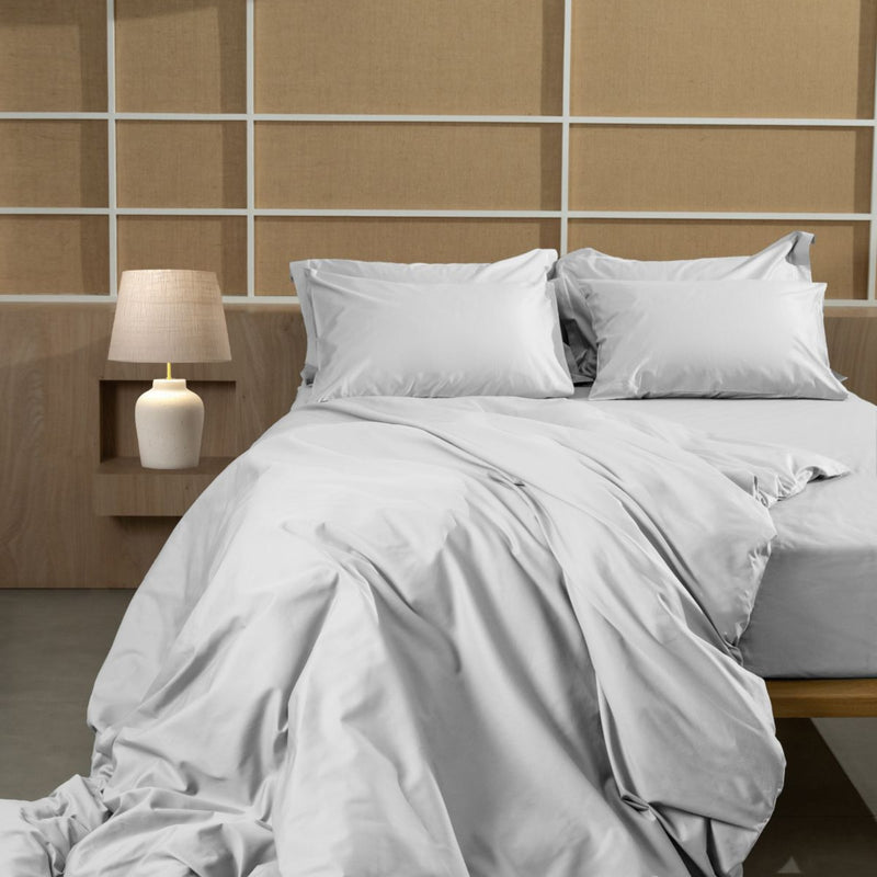 Παπλωματοθήκη Satin Parisienne Λευκή