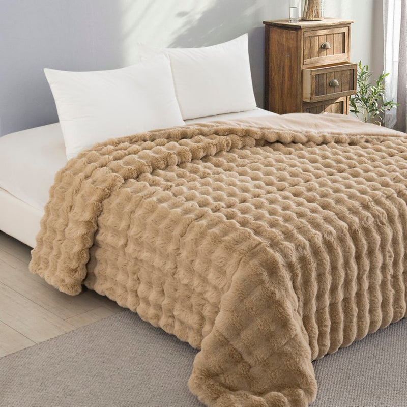 Κουβερτοπάπλωμα Calme Μπεζ