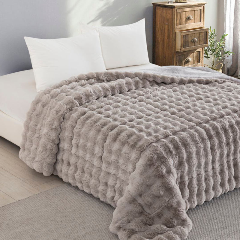 Κουβερτοπάπλωμα Calme Γκρι Ανοιχτό