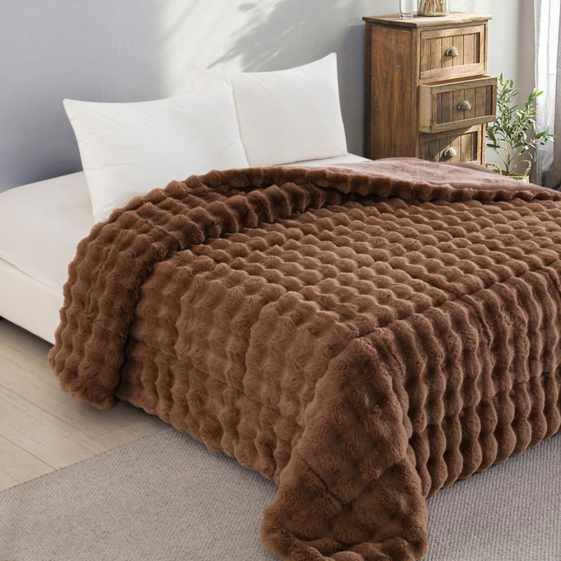 Κουβερτοπάπλωμα Calme Καφέ