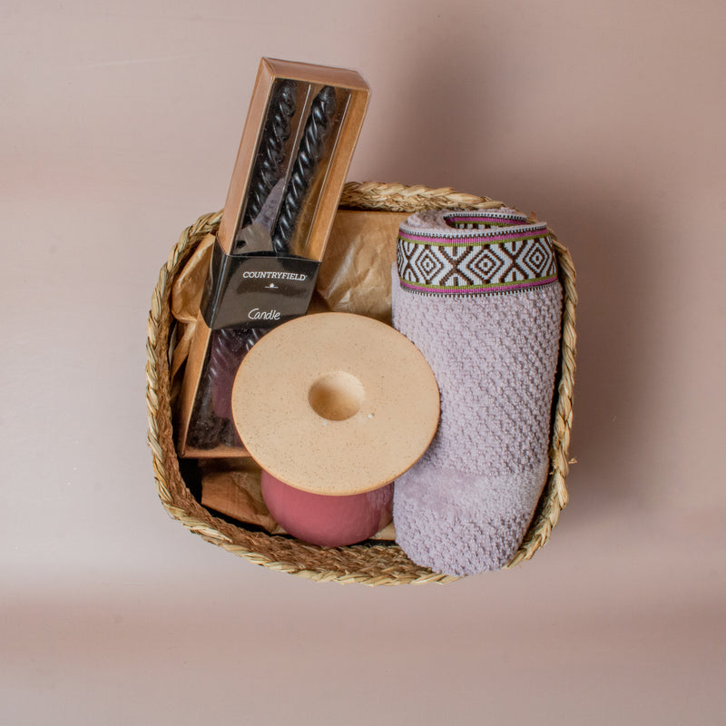 gift box white fabric organic cotton