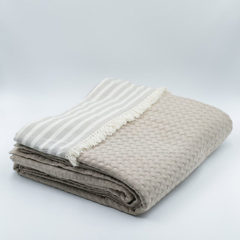 kouverta Stripy beige