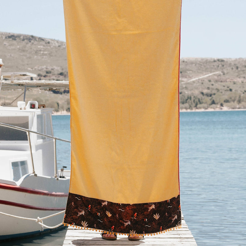Πετσέτα Θαλάσσης Tucan Κίτρινη